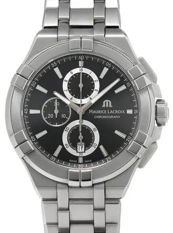 Maurice Lacroix Aikon Quartz AI1018-SS002-330-1 44mm Stainless steel Black