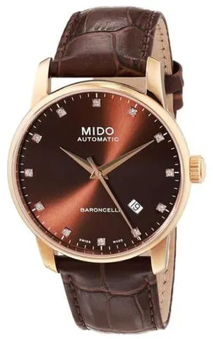 Mido Baroncelli II 38mm Brown