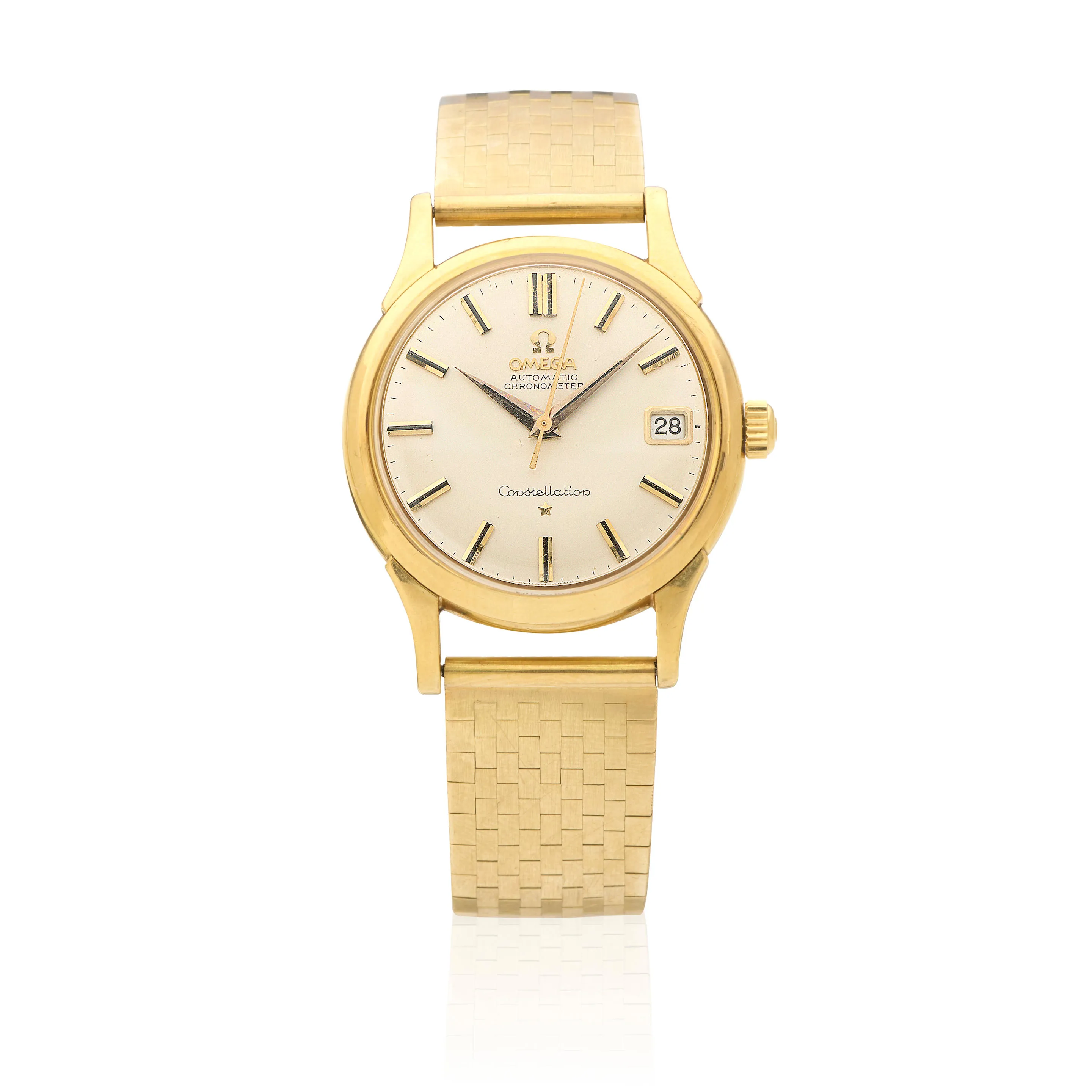 Omega Constellation 886 33.5mm 18k yellow gold Silver