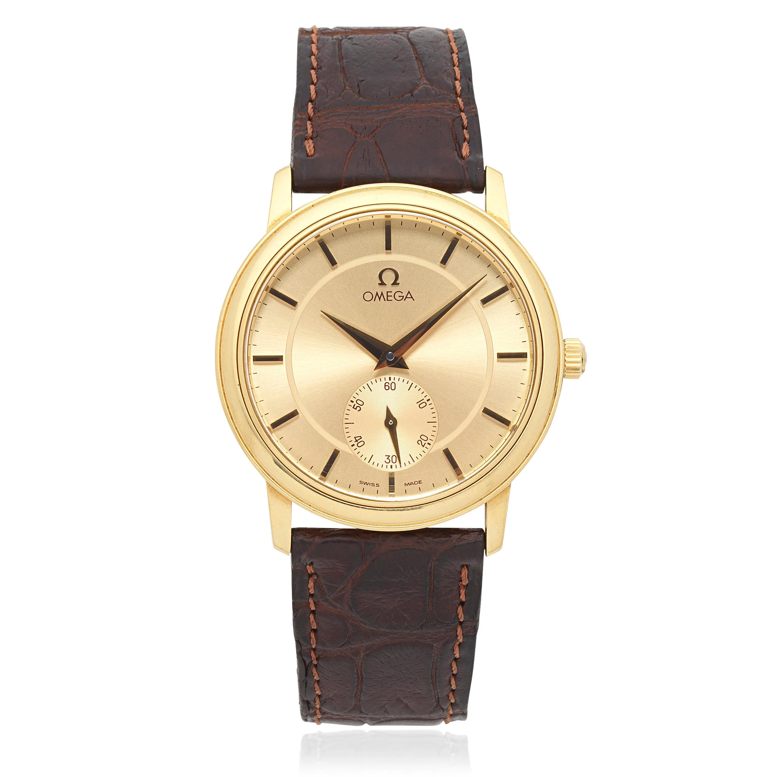 Omega De Ville 4620 34mm 18k yellow gold Champagne