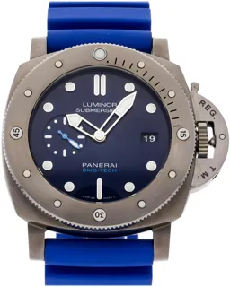 Panerai Submersible PAM 00692 Titanium Blue