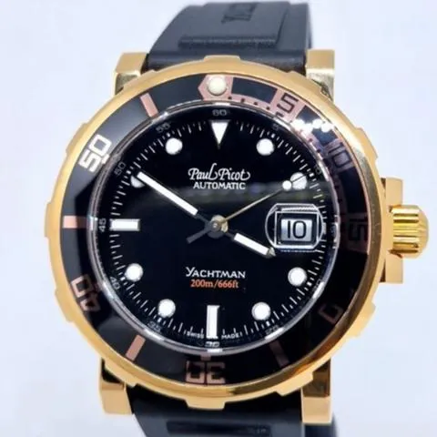 Paul Picot Yachtman 1027.SG 43mm Stainless steel Black