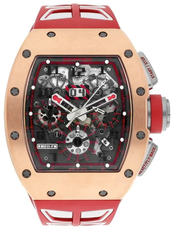 Richard Mille RM 011 RM011 AO RG 50mm Rose gold Skeletonized