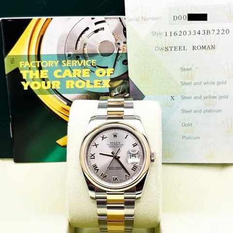 Rolex Datejust 36 116203 36mm Stainless steel Yellow gold