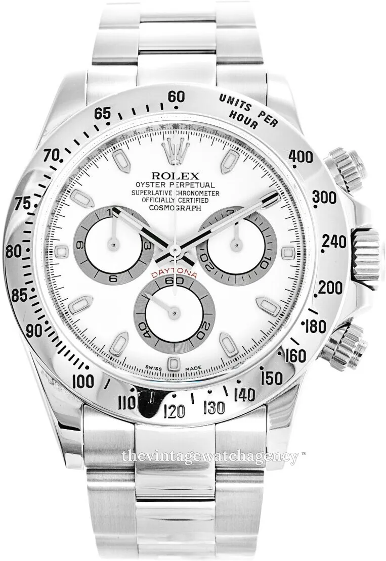 Rolex Daytona 116520/3 40mm Stainless steel White