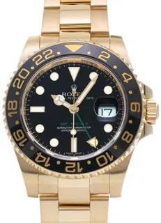 Rolex GMT-Master II 116718LN Or jaune Noir