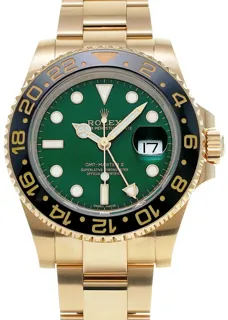 Rolex GMT-Master II 116718LN Or jaune Green