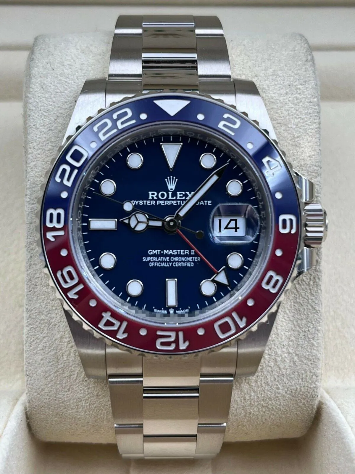 Rolex GMT-Master II 126719BLRO 40mm White gold Blue