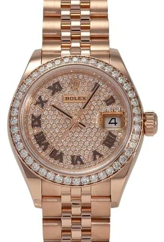 Rolex Lady-Datejust 279135RBR 28mm Rose gold