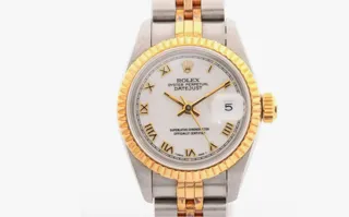 Rolex Lady-Datejust 69173 Yellow gold and Stainless steel Blanc