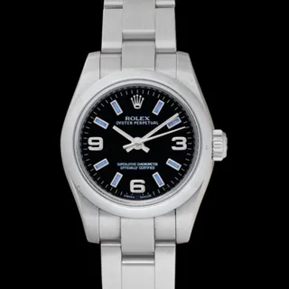 Rolex Oyster Perpetual 26 Stainless steel Noir