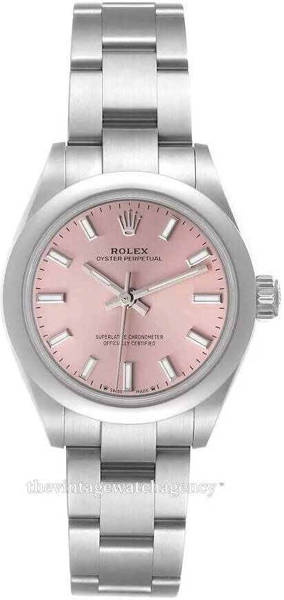 Rolex Oyster Perpetual 276200-0004 28mm Oystersteel Pink