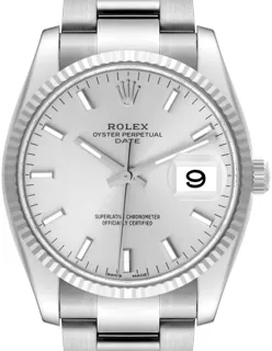 Rolex Date 34 115234 Stainless steel Silver