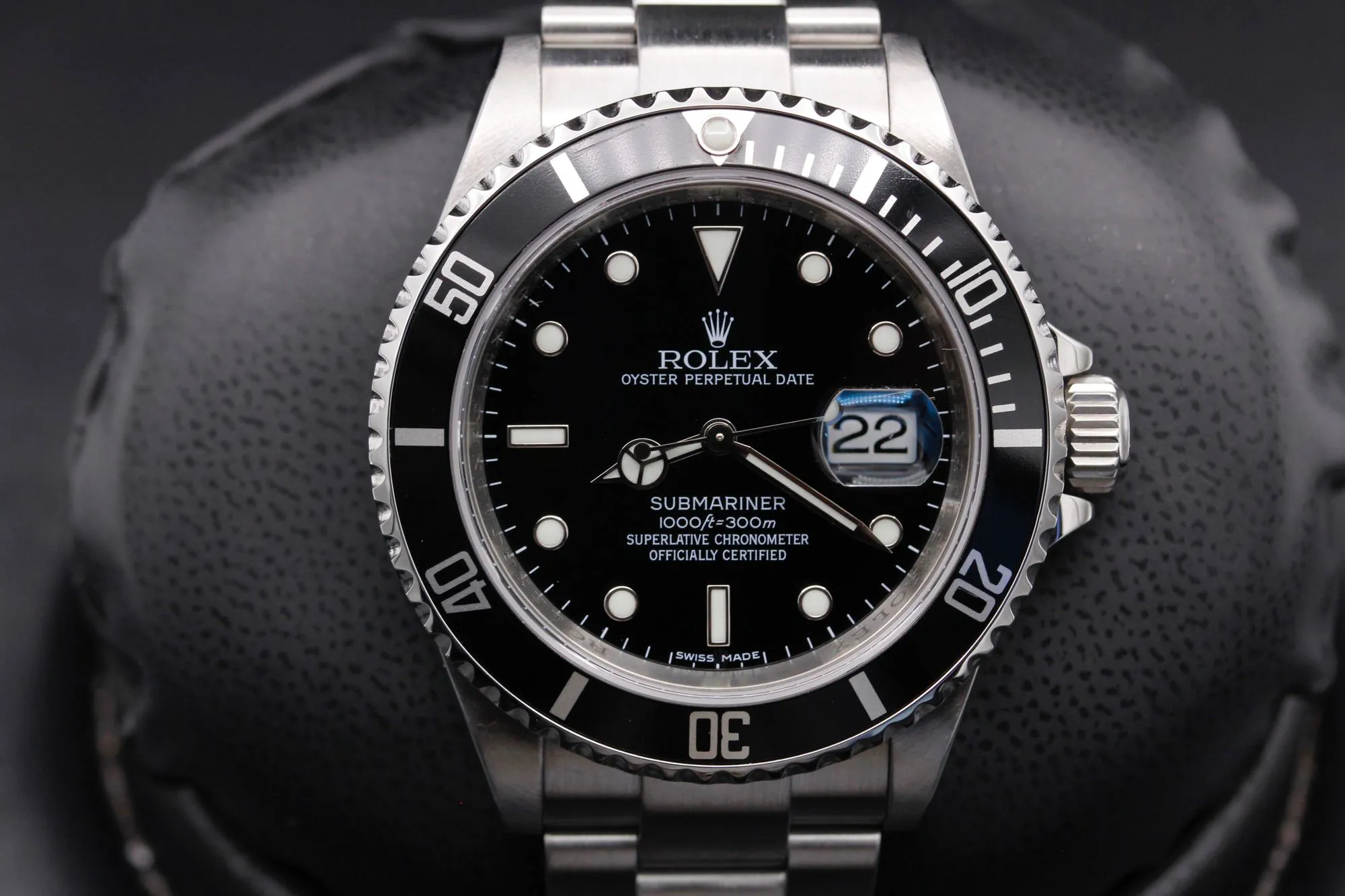 Rolex Submariner 16610 40mm Stainless steel Black