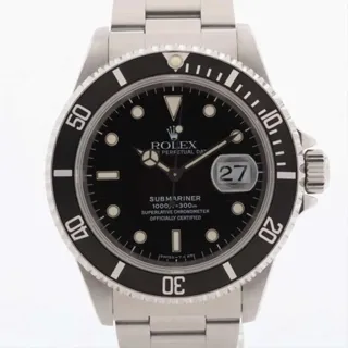 Rolex Submariner 16610 Stainless steel Noir