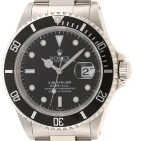 Rolex Submariner 16610 Stainless steel Noir