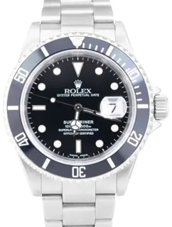 Rolex Submariner 16610 Stainless steel Noir