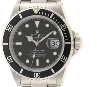 Rolex Submariner 16610 Stainless steel Noir