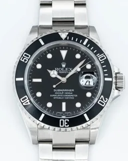 Rolex Submariner Date 16610 T Stainless steel Noir