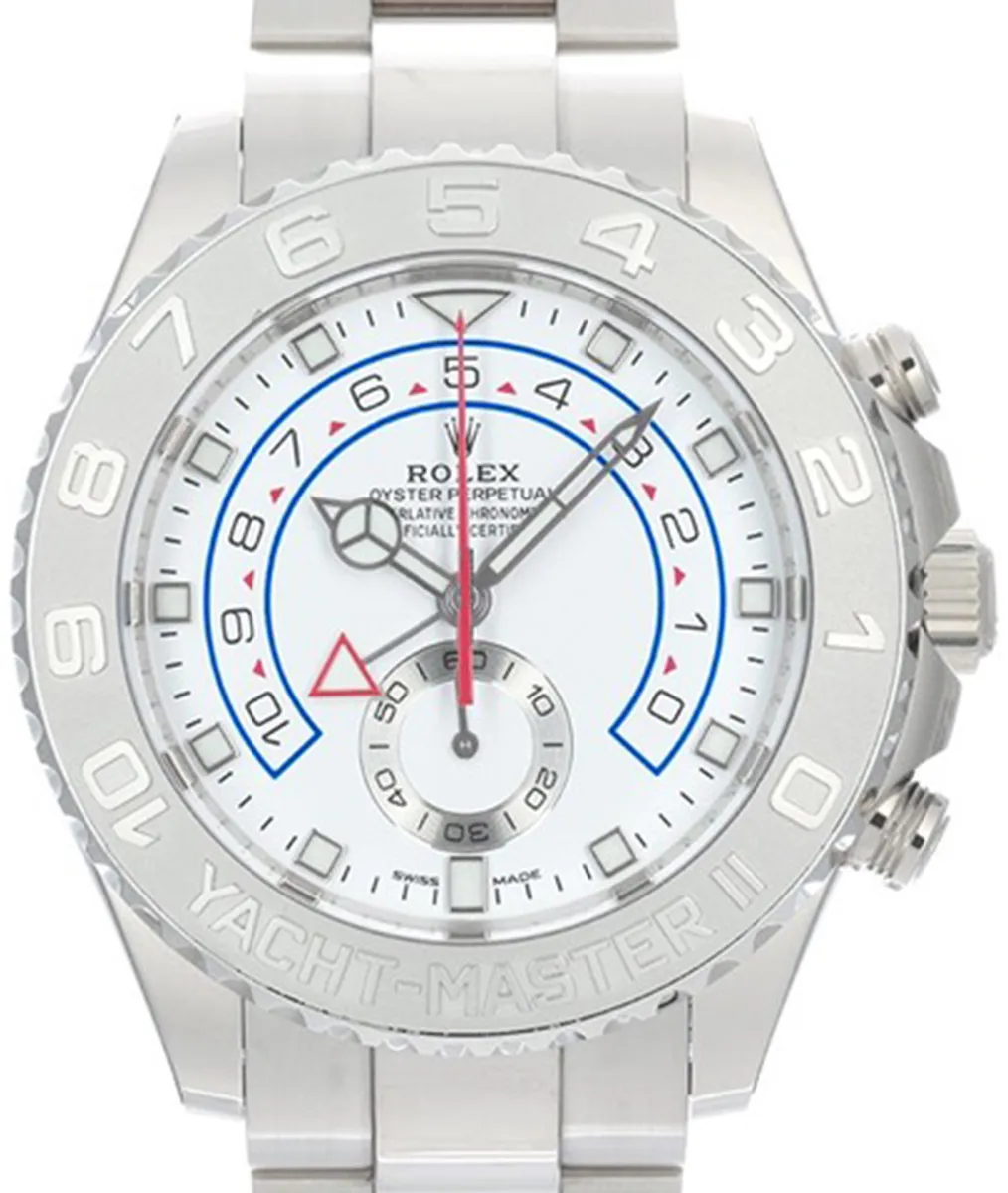 Rolex Yacht-Master II 116689 44mm Or blanc Blanc