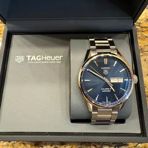 TAG Heuer Carrera Calibre 5 WAR201E.BA0723 41mm Stainless steel Blue