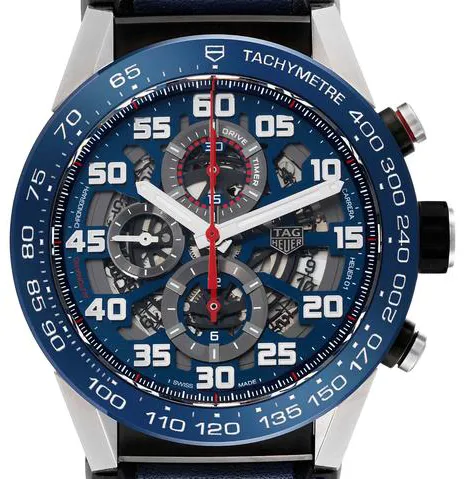 TAG Heuer Carrera CAR2A1N.FT6100 45mm Stainless steel Skeleton