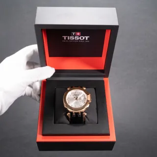 Tissot T-Race Rose gold and Stainless steel Silver