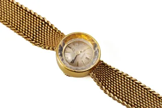 Omega 18ct yellow gold Silver