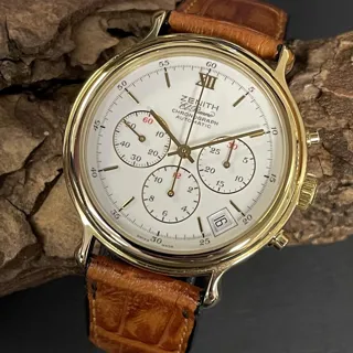 Zenith El Primero Chronograph 20.0020.400 Gold-plated White