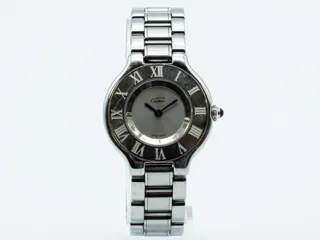 Cartier 21 Must de Cartier 1340 White gold and Stainless steel Silver