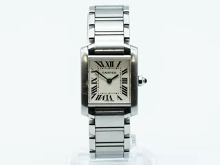 Cartier Tank Française 2384 Stainless steel Cream