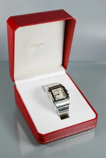 Cartier Santos Carrée Stainless steel and gold