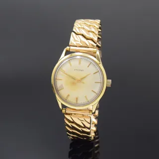 Eterna 606 BT 14k yellow gold Silver