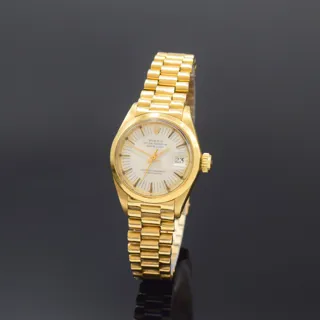 Rolex Datejust 6916 18k yellow gold Silver