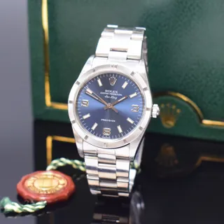 Rolex Air King 14010 Stainless steel Blue