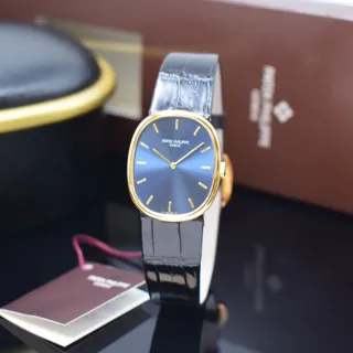 Patek Philippe Golden Ellipse 3748 18k yellow gold Blue