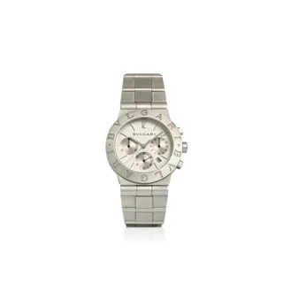 Bulgari Diagono CH 35 S Stainless steel White