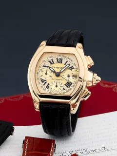 Cartier Roadster 2619 18k yellow gold Champagne