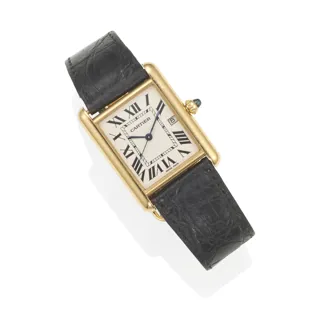 Cartier Tank Louis Yellow gold White