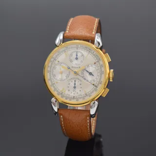 Chronoswiss Klassik Chronograph CH7442 Yellow gold and Stainless steel Silver