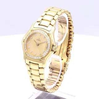 Ebel Classic Wave Yellow gold White