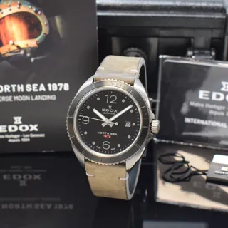 Edox North Sea 1978 80118 Stainless steel and PVD Black