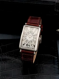 Franck Muller Long Island 952 QZ REL 18k white gold Silver