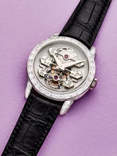 Girard-Perregaux Tribridge 99193 18k white gold Silver and Semi-skeletonized