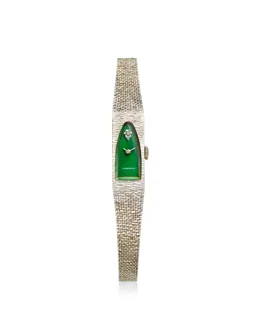 Longines 14k white gold Green