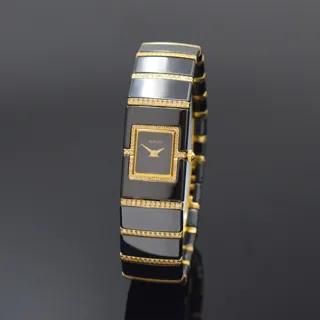 Rado Diastar 963.0410.3 Ceramic and 18k yellow gold Black