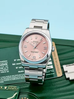 Rolex Oyster Perpetual 114200 Stainless steel Pink