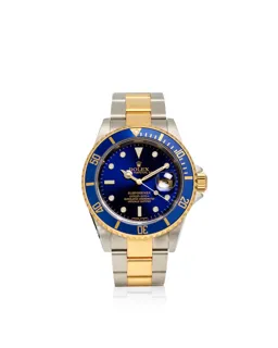 Rolex Submariner 16613 T 18k Gold and Stainless steel Blue