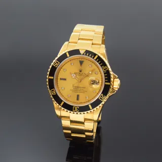 Rolex Submariner 16618 Yellow gold Champagne