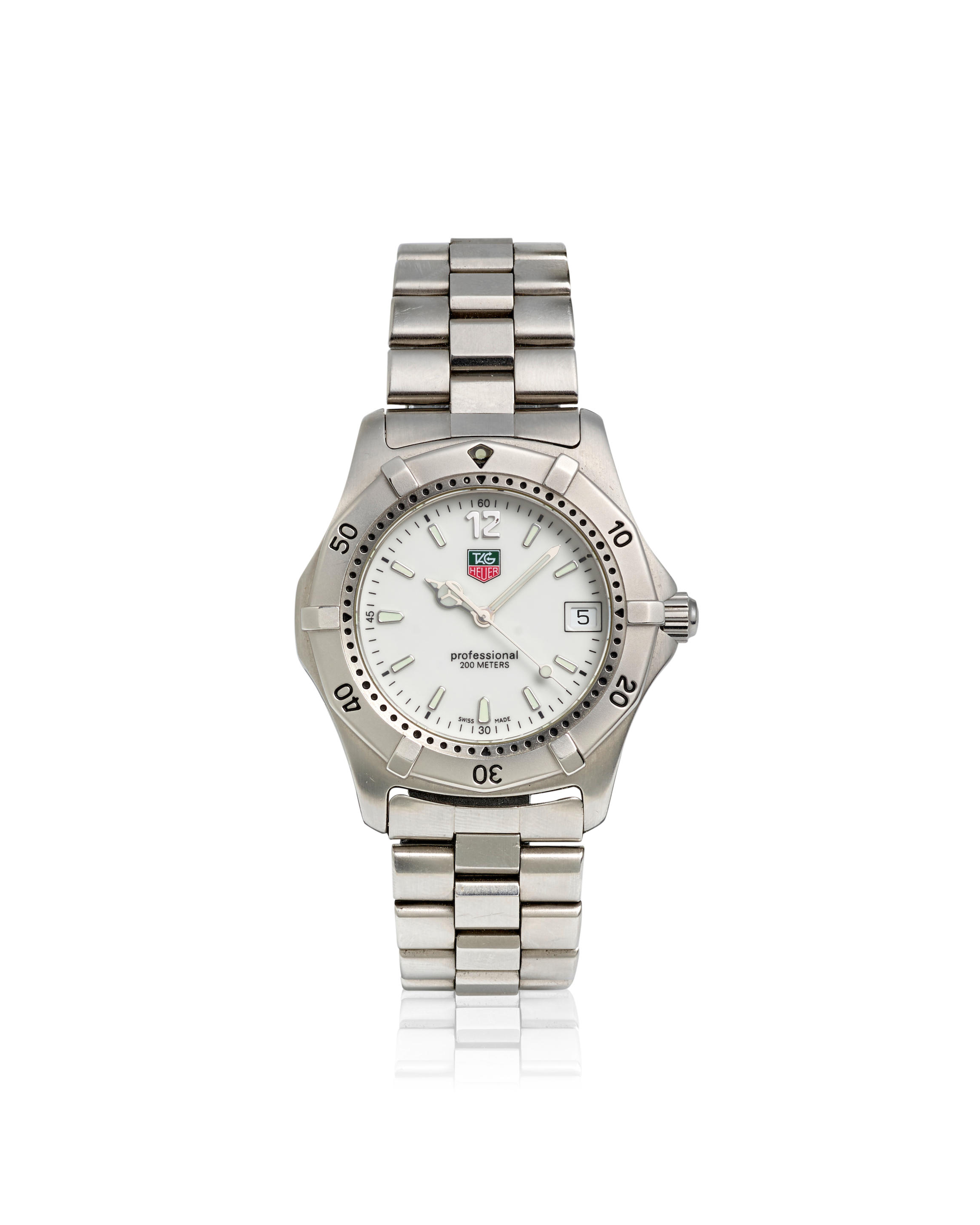 TAG Heuer 2000 Professional WK1111-0 Stainless steel White 2005 